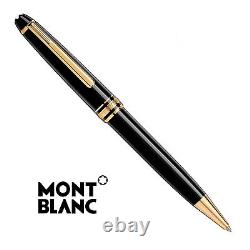 New Montblanc Gold Meisterstuck Classique Ballpoint Pen 164 in Leather case