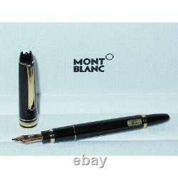 New Montblanc Meisterstuck Hommage Mozart Fountain Pen Black/Gold 107704 OB Nib
