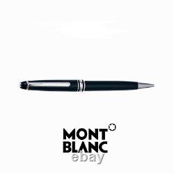 New Montblanc Meisterstuck Platinum Metal Ballpoint Pen in Leather case 145