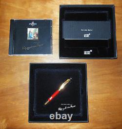 New Montblanc Meisterstuck W. A. Mozart Solitaire Fountain Pen Red Coral/Gold