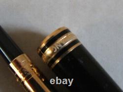 Official Dealer B/NEW MontBlanc Black Gold Meisterstuck Classique Fountain Pen M