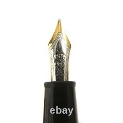 S Montblanc Meisterstuck White Star 14K PIX Fountain Pen Tip Black Gold M