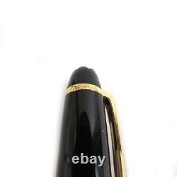 Unused MONTBLANC Meisterstuck Classic Nib EF 14K Pen Black Gold Made in G