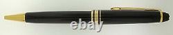 Used MONTBLANC Meisterstuck Black Gold Trim Classique164 Ballpoint Pen Authentic