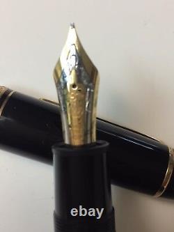 VINTAGE MONTBLANC MEISTERSTUCK 149 FOUNTAIN PEN With4910 2 TONE GOLD NIB. USED