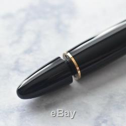 VINTAGE Montblanc Meisterstuck 149 Black & Gold Diplomat Fountain Pen 14k M Nib