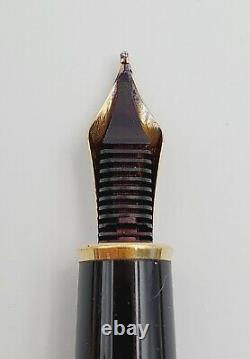 VTG Montblanc 144-Meisterstuck Classique Gold Fountain Pen, 14K Nib #4810