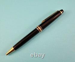 Vintage MONTBLANC MEISTERSTUCK Classic Black & Gold Ink Ballpoint Pen