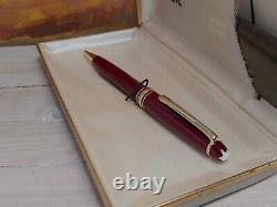 Vintage MONTBLANC Meisterstuck Burgundy Red Classique 164R Ballpoint Pen