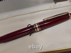 Vintage MONTBLANC Meisterstuck Burgundy Red Classique 164R Ballpoint Pen