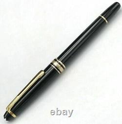 Vintage MONTBLANC Meisterstuck Classique 144 Fountain Pen, 14K Gold Fine Nib
