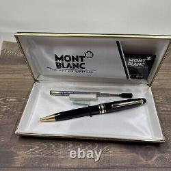 Vintage MONTBLANC Meisterstuck Classique 164 Ballpoint Pen Black Gold