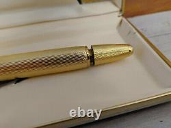 Vintage MONTBLANC Meisterstuck Solitaire Barley Gold Plated 146 Fountain Pen