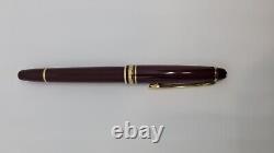 Vintage MontBlanc Meisterstuck 4810 Burgundy Fountain Pen with Case