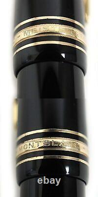 Vintage Montblanc Fountain Pen Meisterstuck 149 18k black x gold Free Shipping