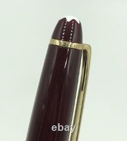 Vintage Montblanc Meisterstuck 144 Fountain Pen with18k Gold 4810 Burgundy