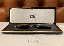 Vintage Montblanc Meisterstuck 146 Fountain Pen 14kt Gold Nib With Original Box