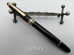 Vintage Montblanc Meisterstuck Classique Pix (163) Black Gold Trim Roller Pen