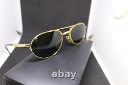 Vintage Montblanc Meisterstuck Sunglasses 22kt Gold &Black withGreen Lenses-RARE