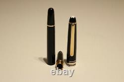 Vintage Nice Germany Fountain Pen Montblanc Meisterstuck 144 With 18k Gold Nib