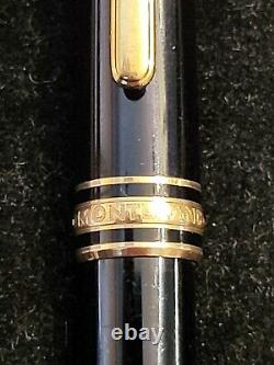 Vintage W Germany Montblanc Meisterstuck Ballpoint Pen Black with Gold Trim