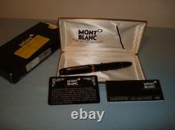 Vtg 1991 Mont Blanc Masterpiece 149 Meisterstuck 14 K Gold Large Fountain Pen M