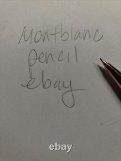 Vtg Montblanc Meisterstuck Classique Black & Gold Mechanical Pencil Box & Papers